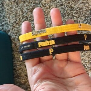Set of 3 Pittsburgh pirates headbands